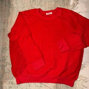 Perfectwhitetee  ZIGGY Vibrant Red Crewneck Sweatshirt